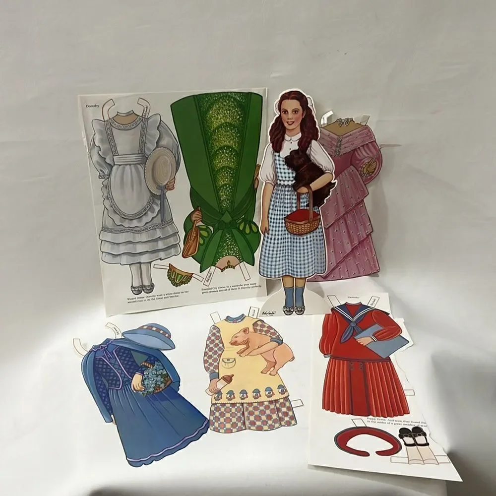 Dorothy Visits Oz A Paper Doll By Peck Gande Tin Man Scarecrow Lion Wizard Of Oz